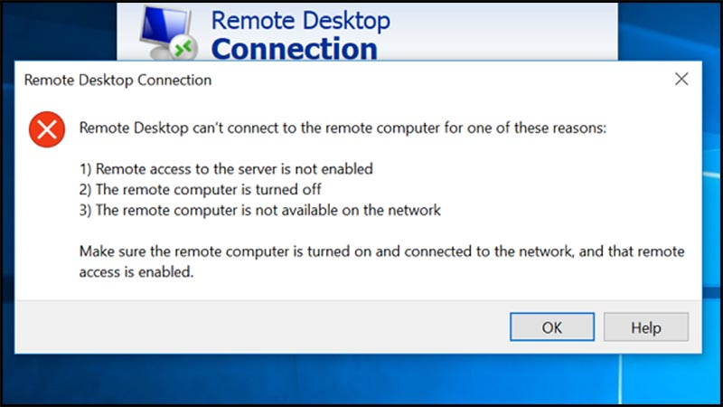 Xử lý sự cố và các mẹo nâng cao khi thực hiện Open Remote Desktop Windows 7