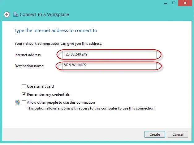 Open Remote Desktop Windows 7 bằng VPN