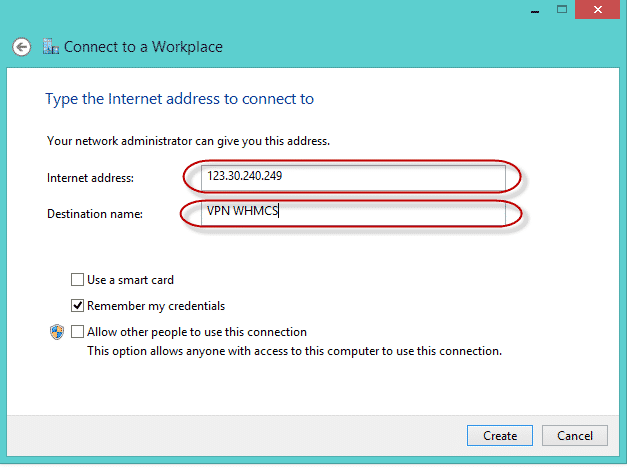 Open Remote Desktop Windows 7 bằng VPN