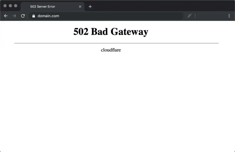 Nguyên nhân và cách khắc phục 502 Bad Gateway
