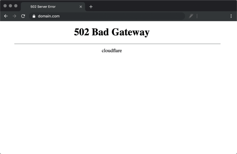 Nguyên nhân và cách khắc phục 502 Bad Gateway