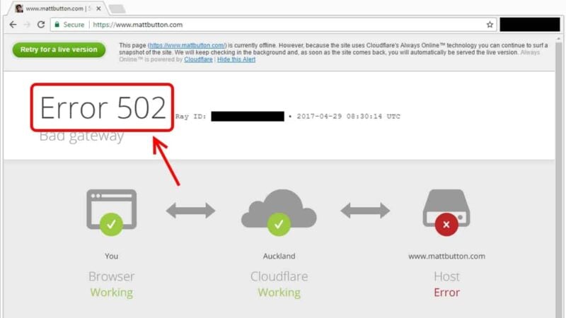 Nguyên nhân và cách khắc phục 502 Bad Gateway