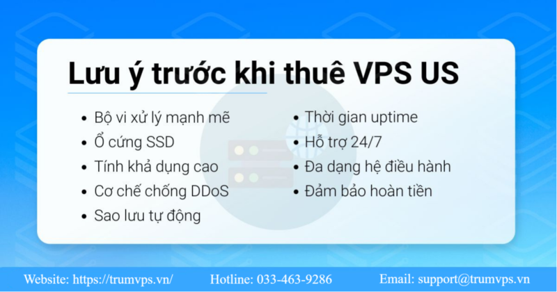 Top 10 Nhà Cung Cấp VPS US Giá Rẻ Như Cho